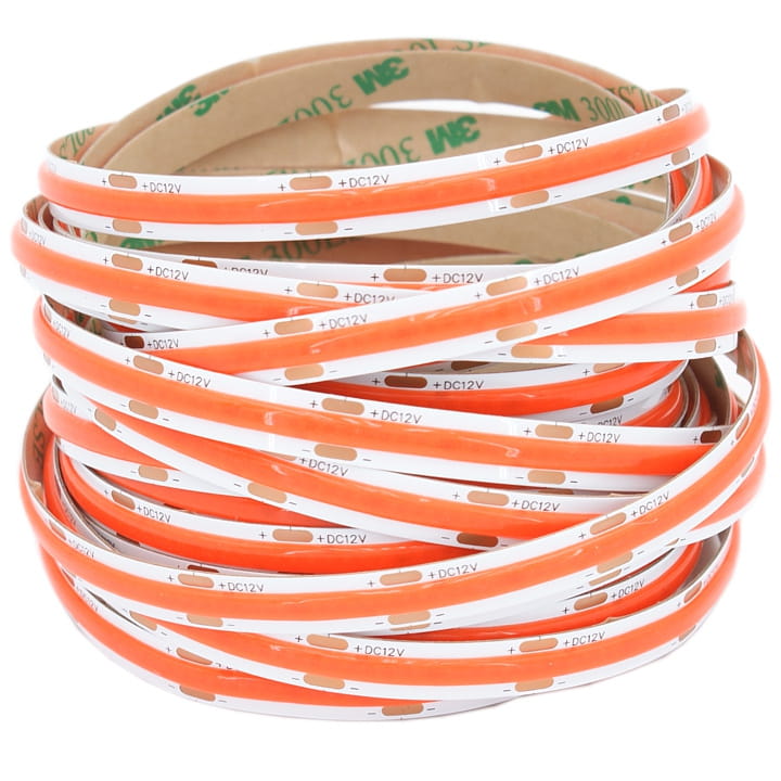 LED pásek COB 12V / 480LED / 9W / RŮŽOVÁ / IP20 / 8mm / PRO+